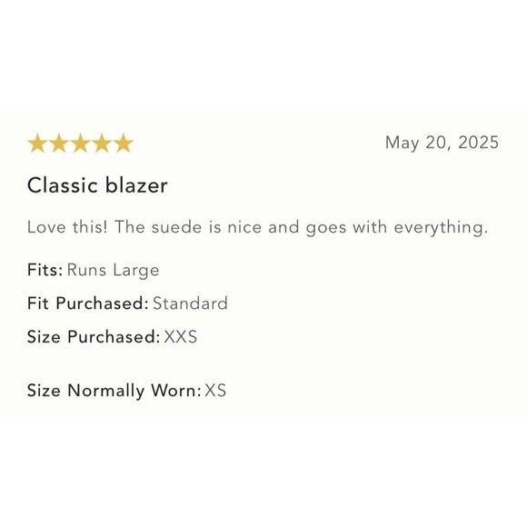 NWT Size XS -  Dolan Left Coast Faux-Suede Boyfriend Blazer (NWT US$ 168) - Picture 12 of 16